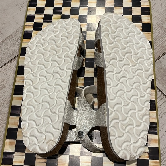 Silver sparkle python print Birkenstocks! - Picture 5 of 7